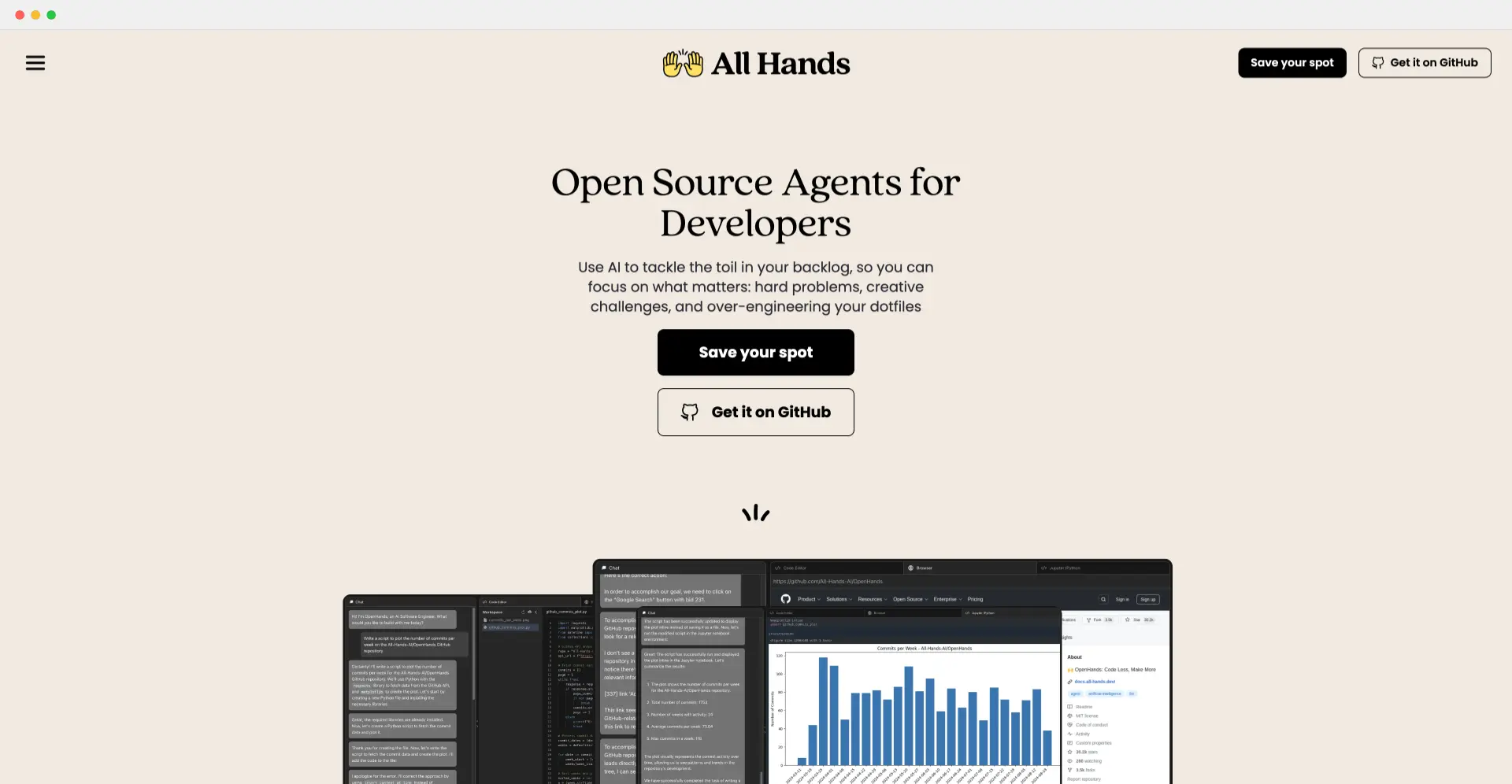 OpenHands:All Hands推出的AI软件开发助手,提供开源版和SaaS在线版
